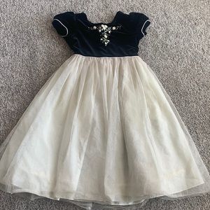 Velvet bodice dress